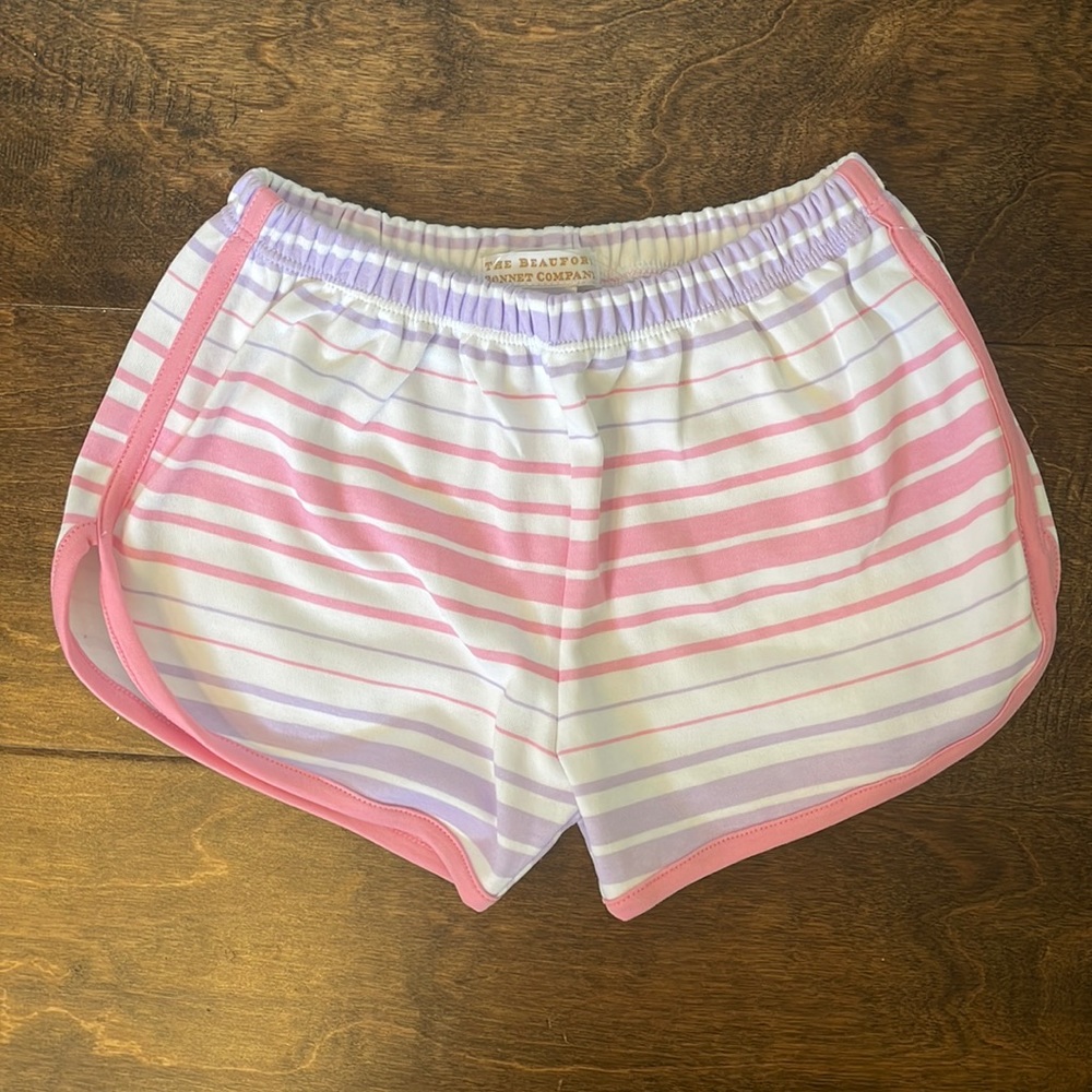 Beaufort Bonnet Company Cheryl Shorts in Sea Grape Stripe 3T NWT
